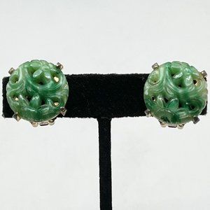 Vintage DeNicola Peking Glass Earrings